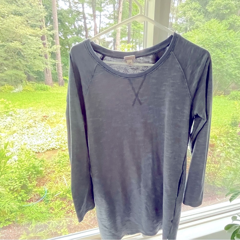 Blueish/ Purplish /grey Merona Fleece dress/tunic. Size S/P EUC
